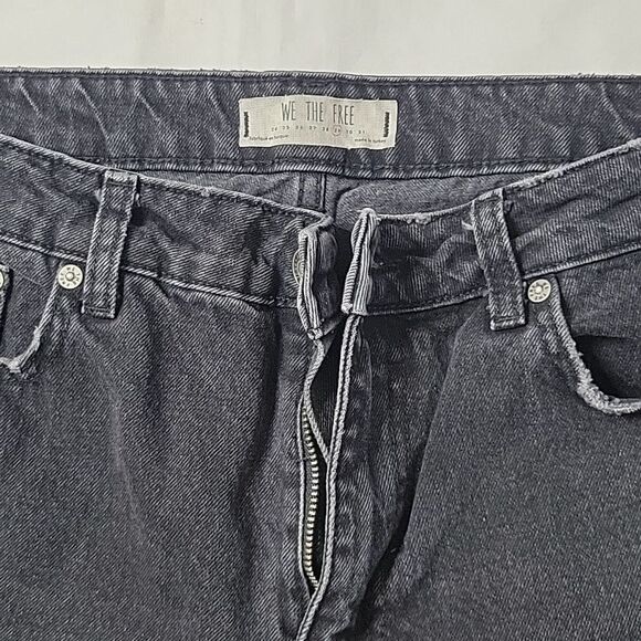 Free People High Rise Black Jeans - Picture 3 of 4